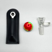 Frostbite  Glass  Beaker  Bong    Black  B